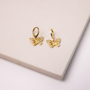 These finely crafted 18K Gold Filled Earrings with Micro Zirconias make a stunning addition to any jewelry collection.