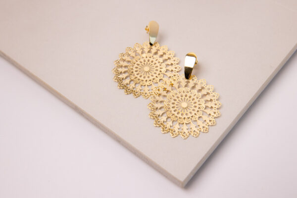 These 18K Gold-Filled Filigree Earrings are the perfect marriage of craftsmanship and design.