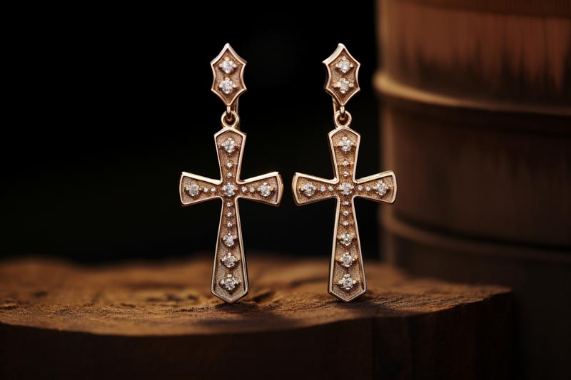 Gold Cross Earrings: Marrying Tradition with Contemporary Fashion