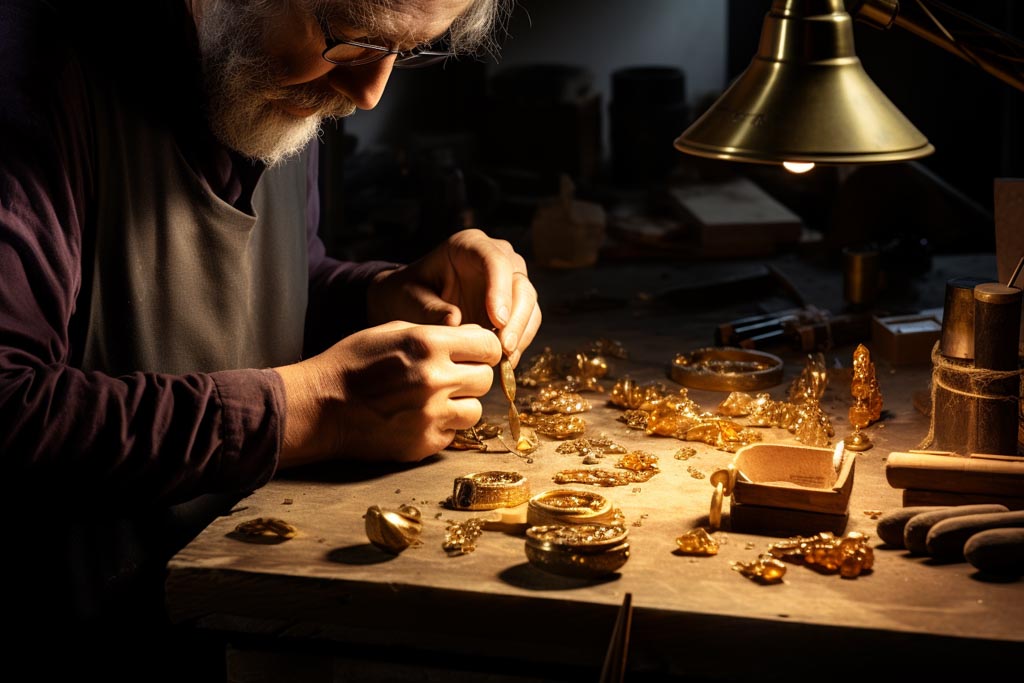 Where magic happens: The creation process of gold vermeil requires expertise, precision, and an appreciation for the art of jewelry making